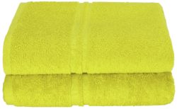 ColourMatch Pair of Bath Towels - Zest